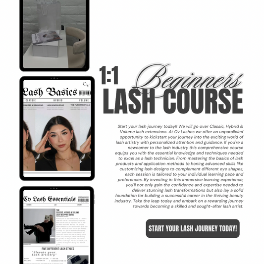 1:1 Beginner In-person Lash Training $1,500